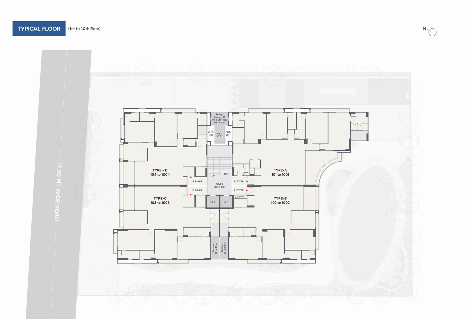 Typical Floor (1st to 10)